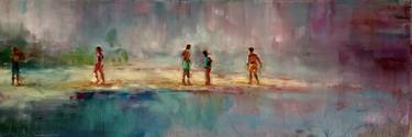 Original Figurative Beach Paintings by Sara Roberts