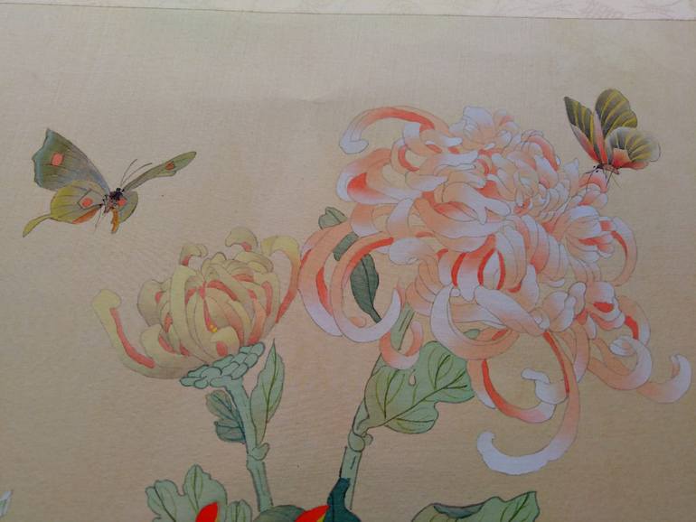 Original Conceptual Floral Painting by Nikola Savic