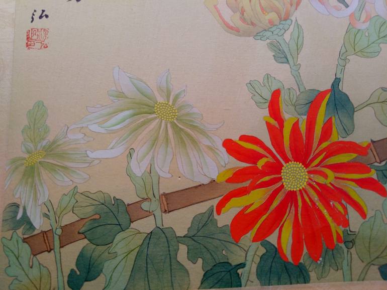 Original Conceptual Floral Painting by Nikola Savic