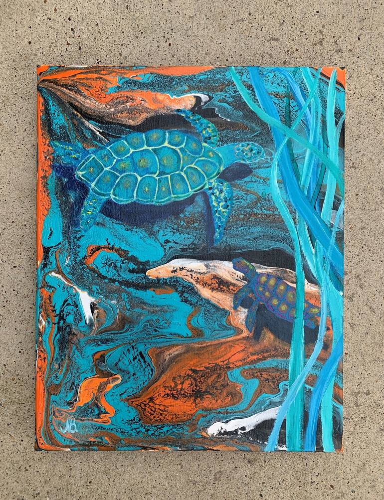 Original Abstract Animal Painting by Natalia Brewster