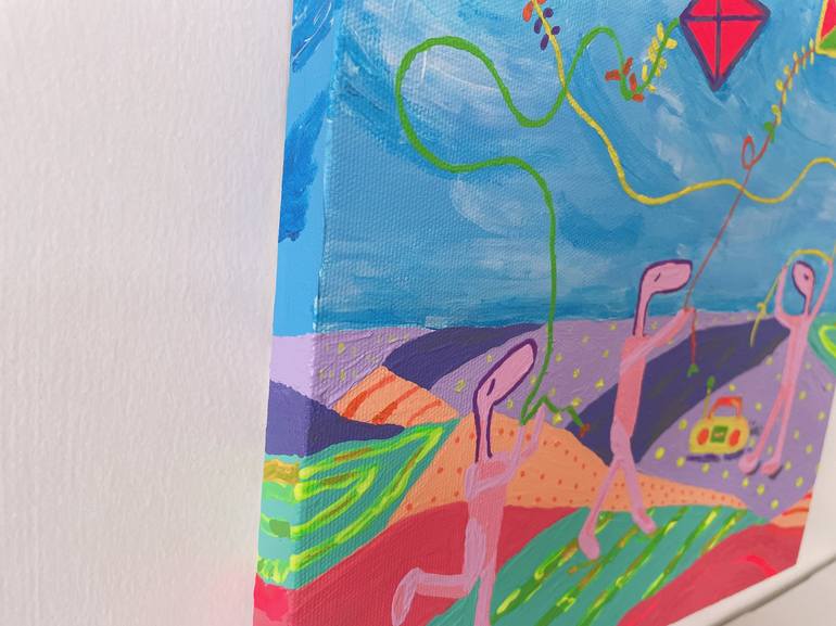 Kites and Pinko’s Painting by Nida Acun | Saatchi Art
