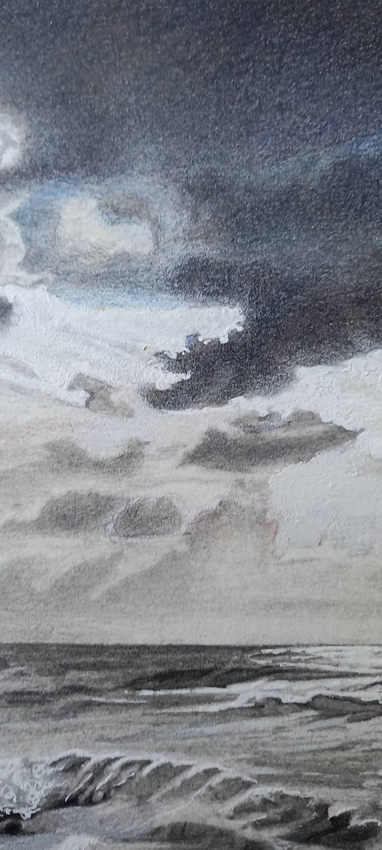 Original Black & White Landscape Drawing by Lisa Punter