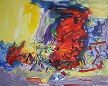 Original Abstract Expressionism Abstract Paintings by weixue Luo