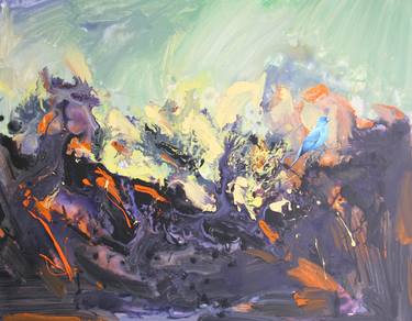 Original Abstract Expressionism Abstract Paintings by weixue Luo