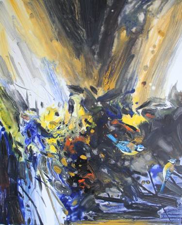 Original Abstract Expressionism Abstract Paintings by weixue Luo