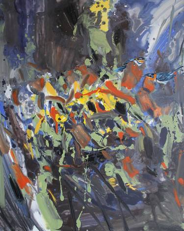 Original Abstract Expressionism Abstract Paintings by weixue Luo