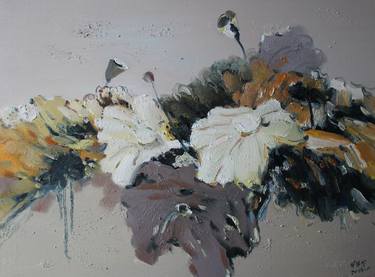 Original Fine Art Floral Paintings by weixue Luo