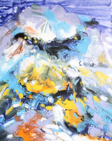 Original Fine Art Abstract Paintings by weixue Luo