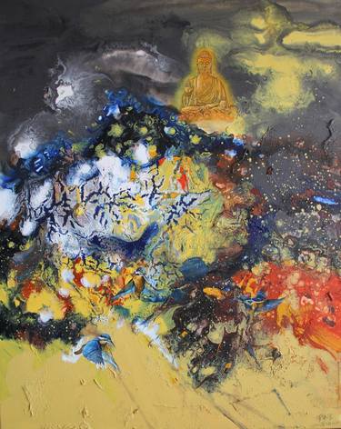 Original Fine Art Abstract Paintings by weixue Luo