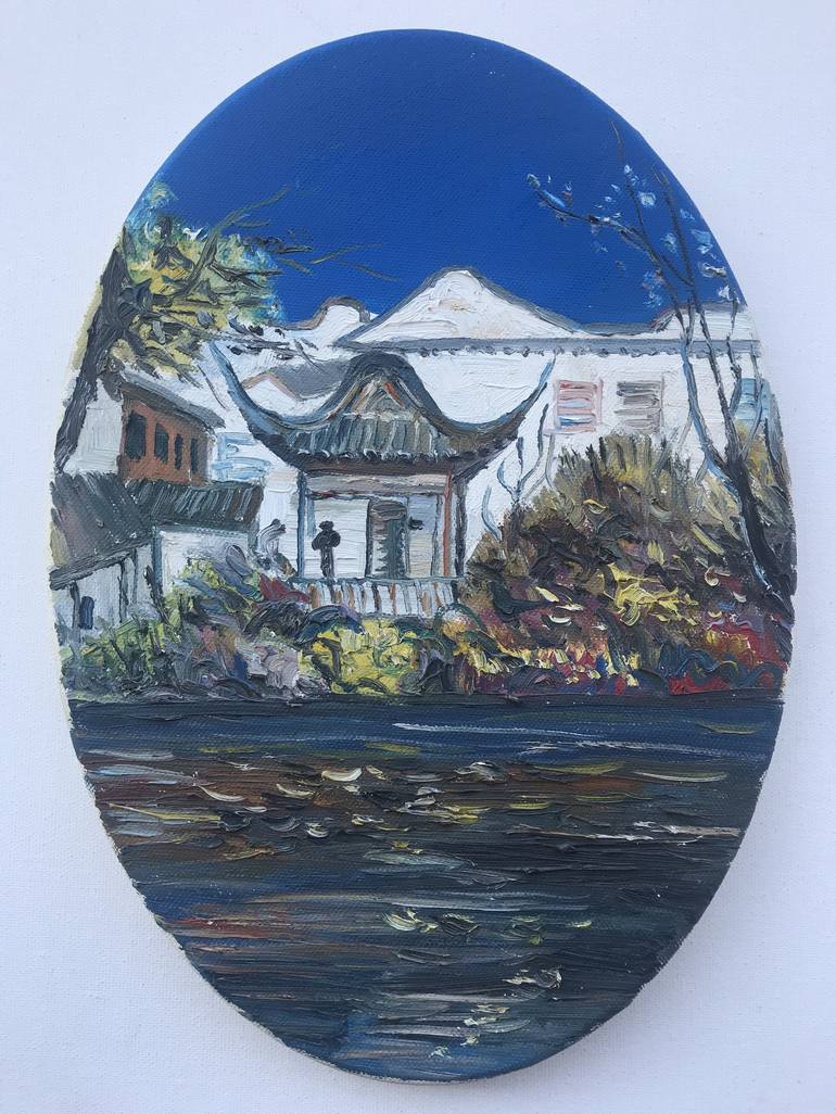 Suzhou gardens#3 Painting by weixue Luo | Saatchi Art