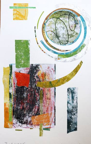 Original Conceptual Abstract Mixed Media by Consuela Grigorescu