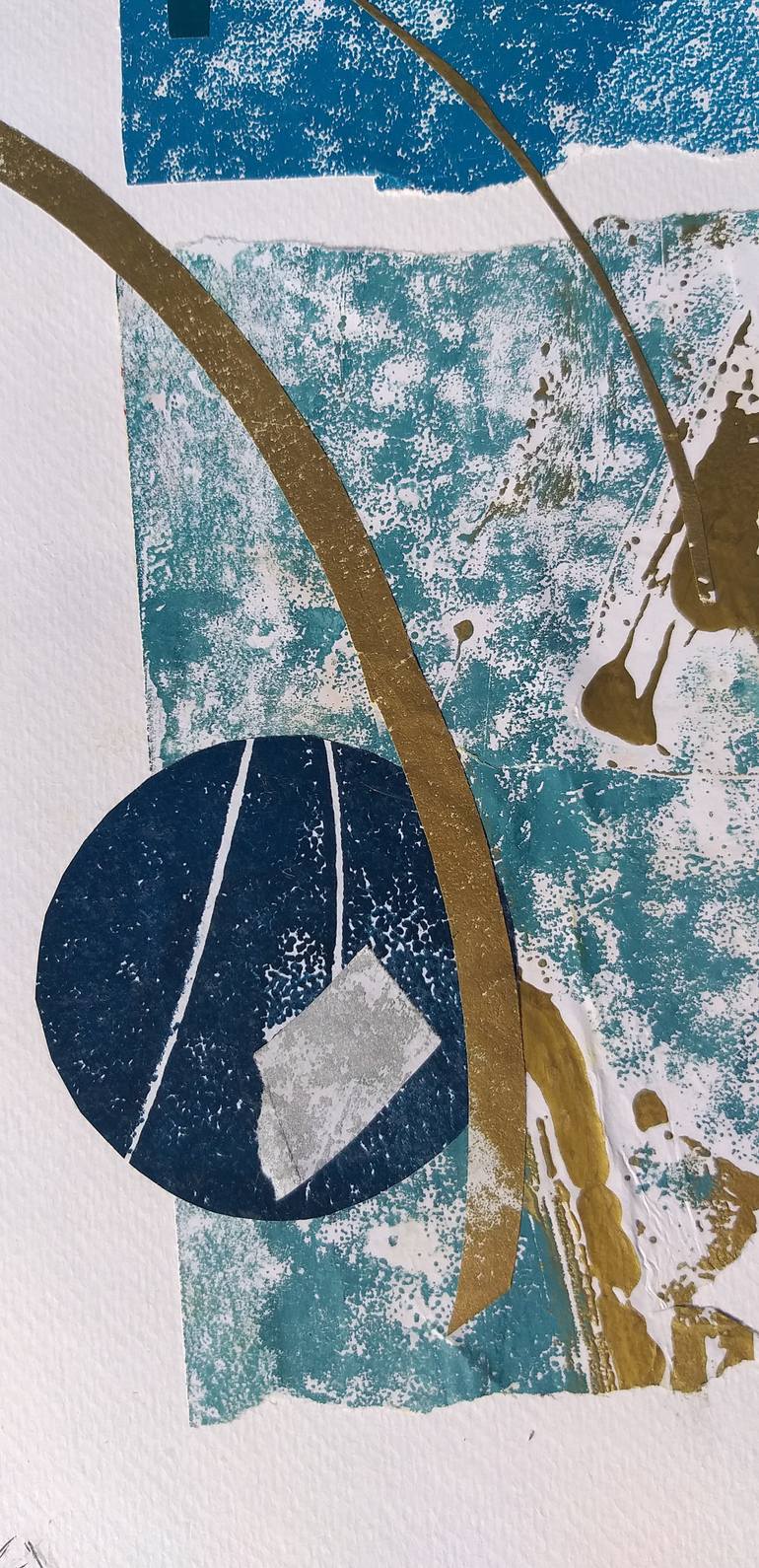 Original Abstract Music Printmaking by Consuela Grigorescu