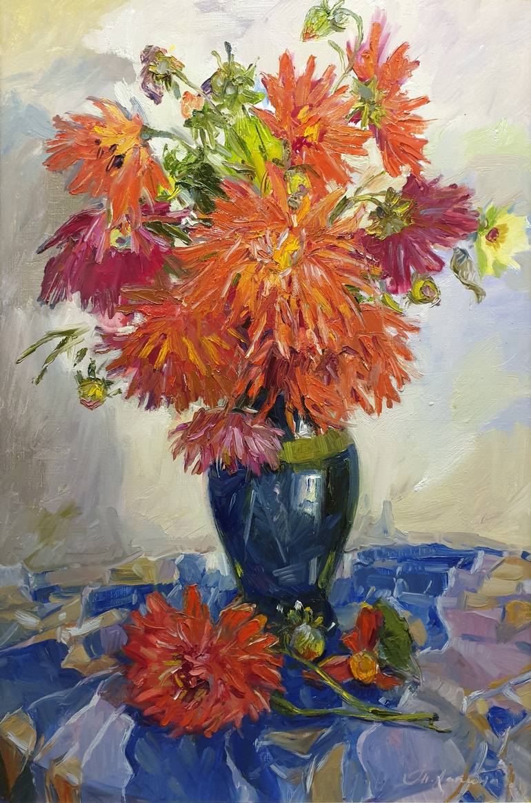 My lovely bouquet Painting by Tatiana Lapina | Saatchi Art