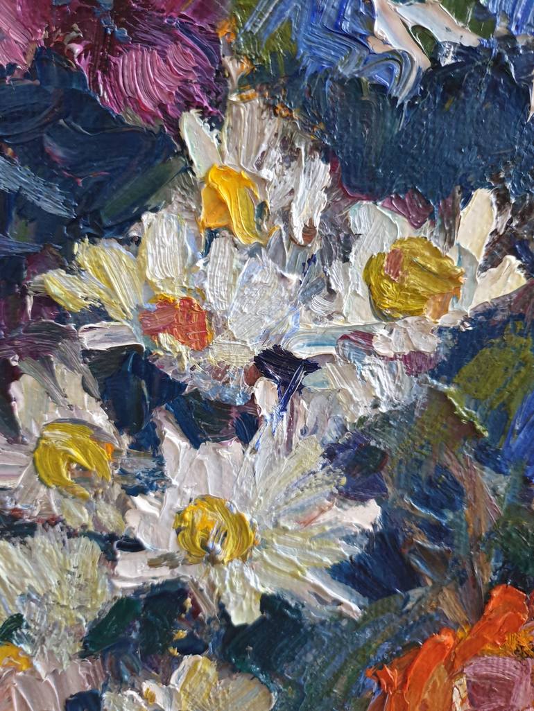 Original Impressionism Floral Painting by Tatiana Lapina