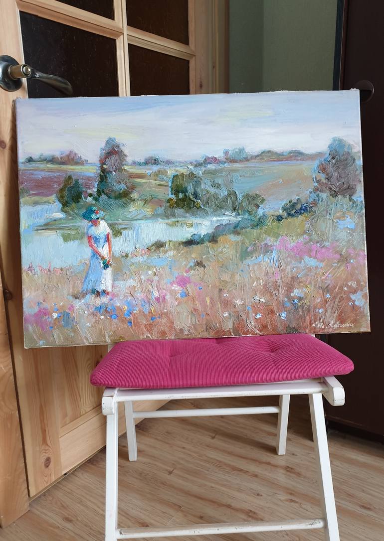 Original Figurative Landscape Painting by Tatiana Lapina