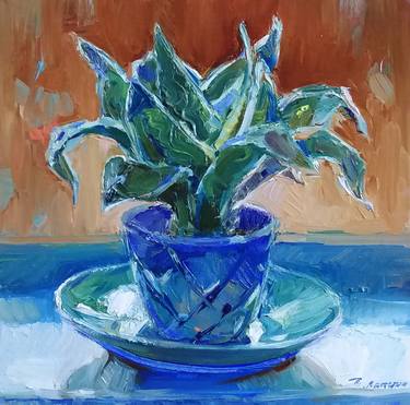 Original Fine Art Botanic Painting by Tatiana Lapina