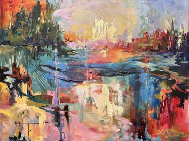Original Impressionism Abstract Paintings by Carol Bednarski