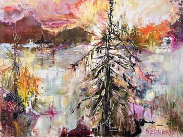 Original Abstract Expressionism Landscape Paintings by Carol Bednarski