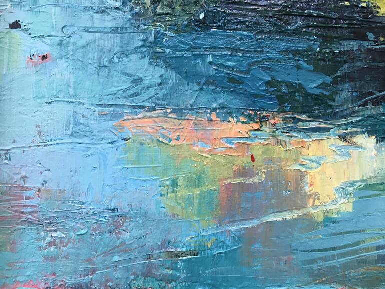 Original Abstract Expressionism Landscape Painting by Carol Bednarski