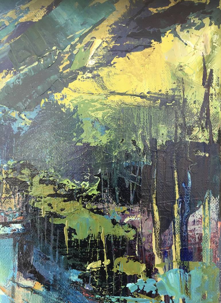 Original Abstract Landscape Painting by Carol Bednarski