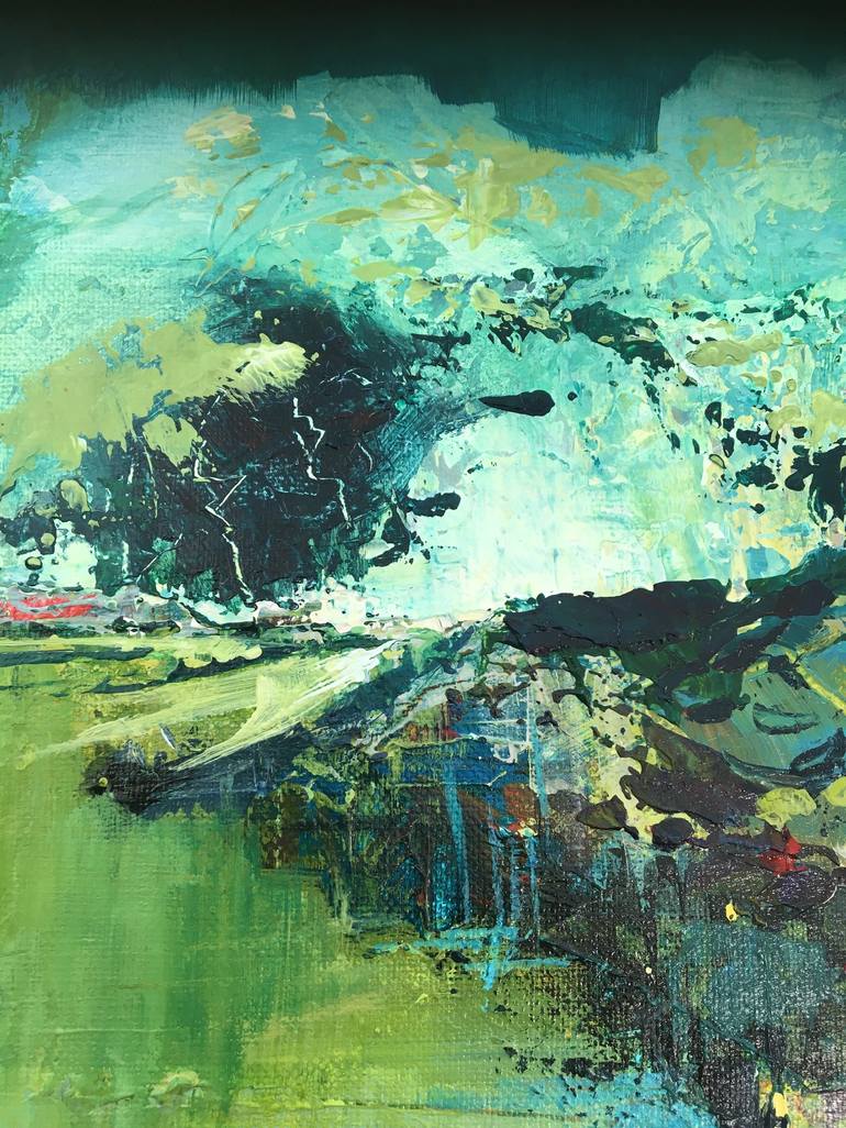 Original Abstract Landscape Painting by Carol Bednarski