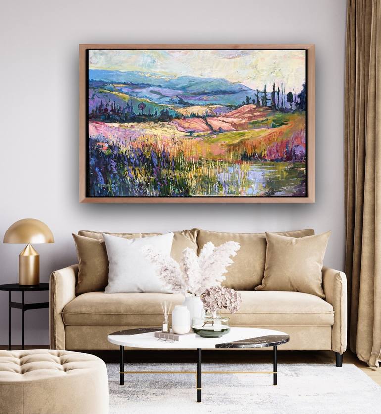 Original Impressionism Landscape Painting by Carol Bednarski