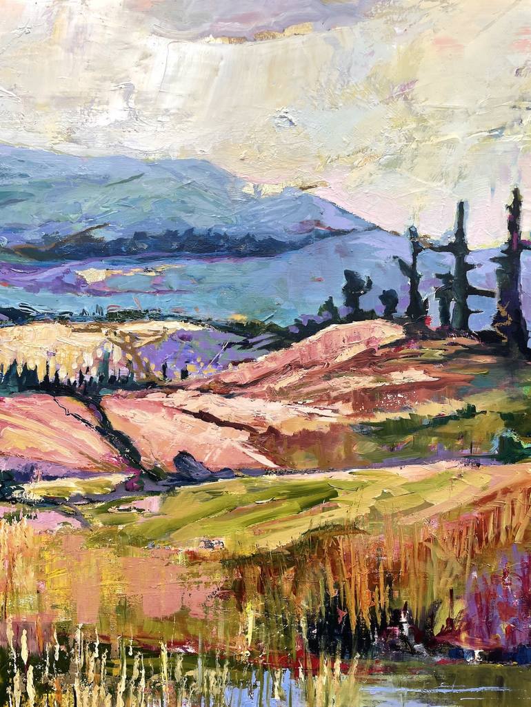 Original Impressionism Landscape Painting by Carol Bednarski