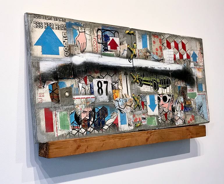 Original Pop Art Abstract Collage by Jonas Criscoe