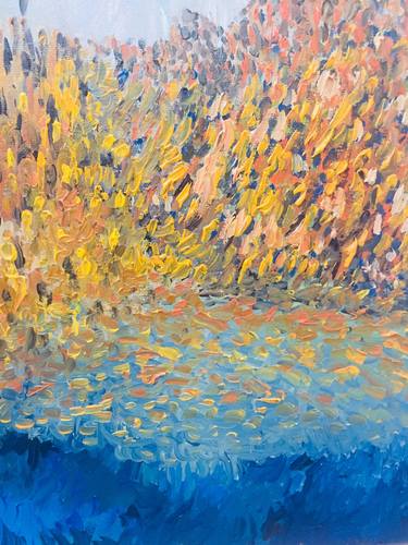 Original Abstract Expressionism Nature Painting by Emil Gilmutdinov