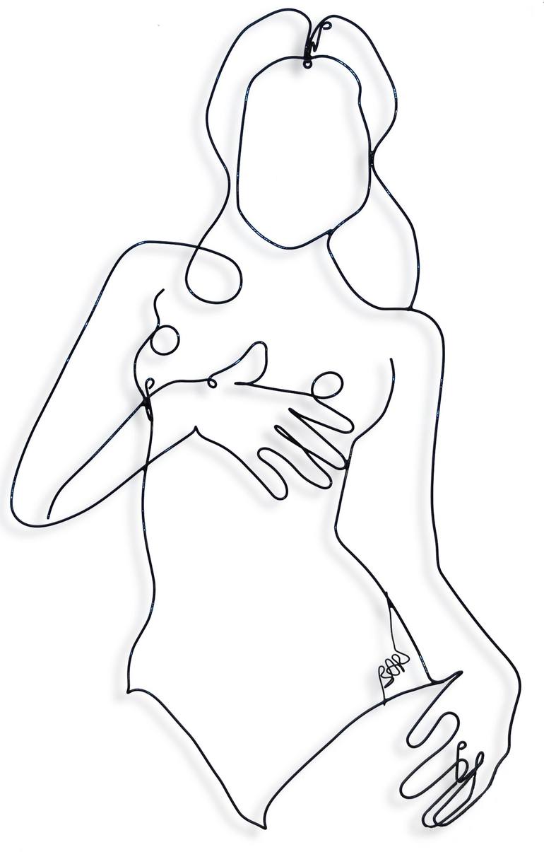 Original Figurative Erotic Sculpture by Bart Soutendijk