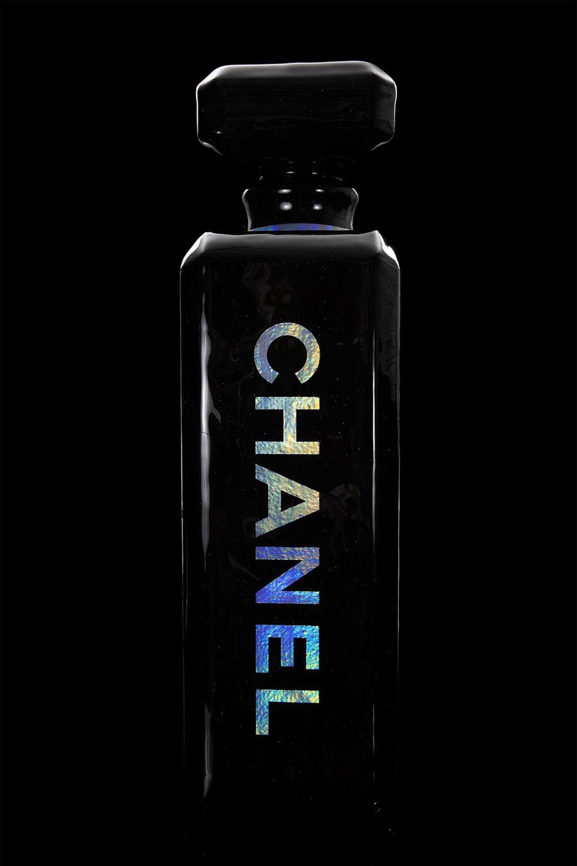 36 Black Chanel N5 Holographic Perfume Bottle POP Art