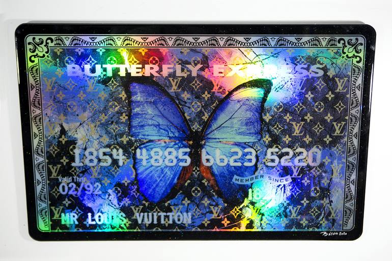 Blue Butterfly Pop Art - Bisca