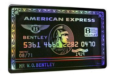 Bentley Red, AMEX, Centurion, Luxury Card, POP ART thumb