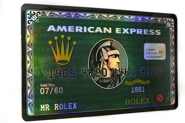 Rolex Wave Green, AMEX Centurion, Luxury Card, POP ART thumb