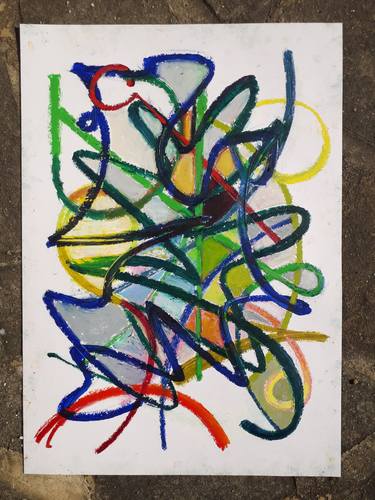 Original Abstract Painting by Shirley Carew