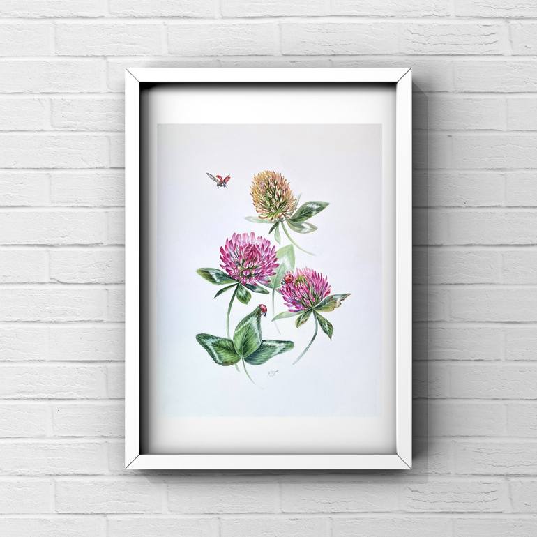 Original Fine Art Botanic Painting by Ksenia Tikhomirova