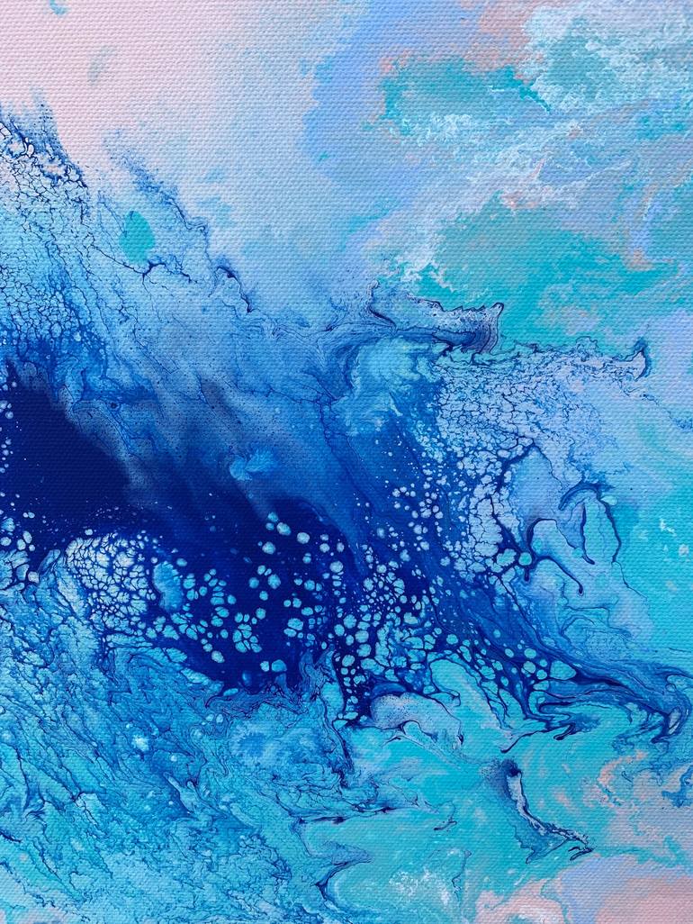 Original Abstract Beach Painting by Allison Depriestre