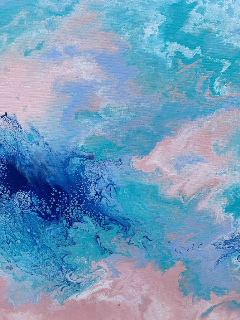 Original Abstract Beach Painting by Allison Depriestre