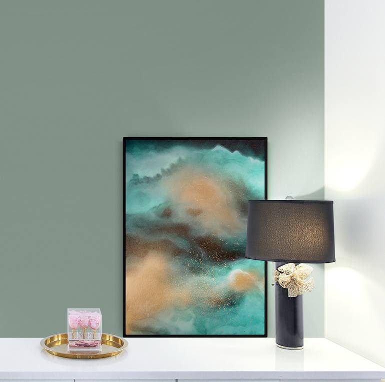 Original Abstract Expressionism Abstract Painting by Allison Depriestre