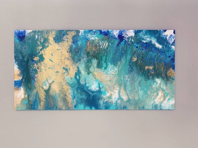 Original Abstract Aerial Painting by Allison Depriestre