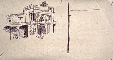 Original Expressionism Architecture Drawings by Arkadii Martyniuk