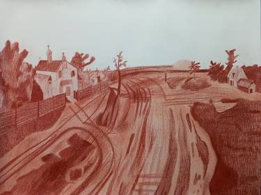 Original Folk Architecture Drawings by Arkadii Martyniuk