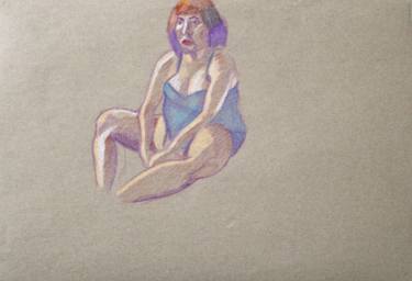 Original Abstract Expressionism Body Drawing by Arkadii Martyniuk
