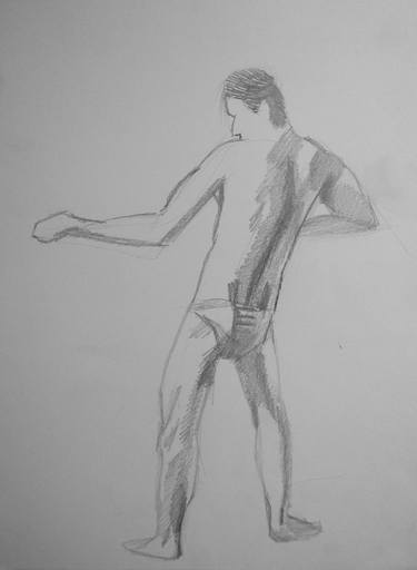 Original Figurative People Drawings by Arkadii Martyniuk