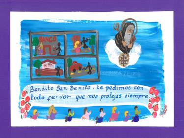 Ex-voto "Saint Benedict please protect us".  · Exvoto "San Benito protégenos siempre". thumb