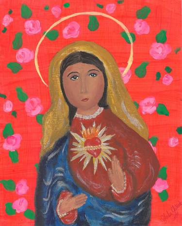 Original Folk Religious Paintings by Gala Galindo