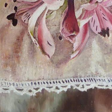 Original Fine Art Floral Paintings by Toula Pafitis