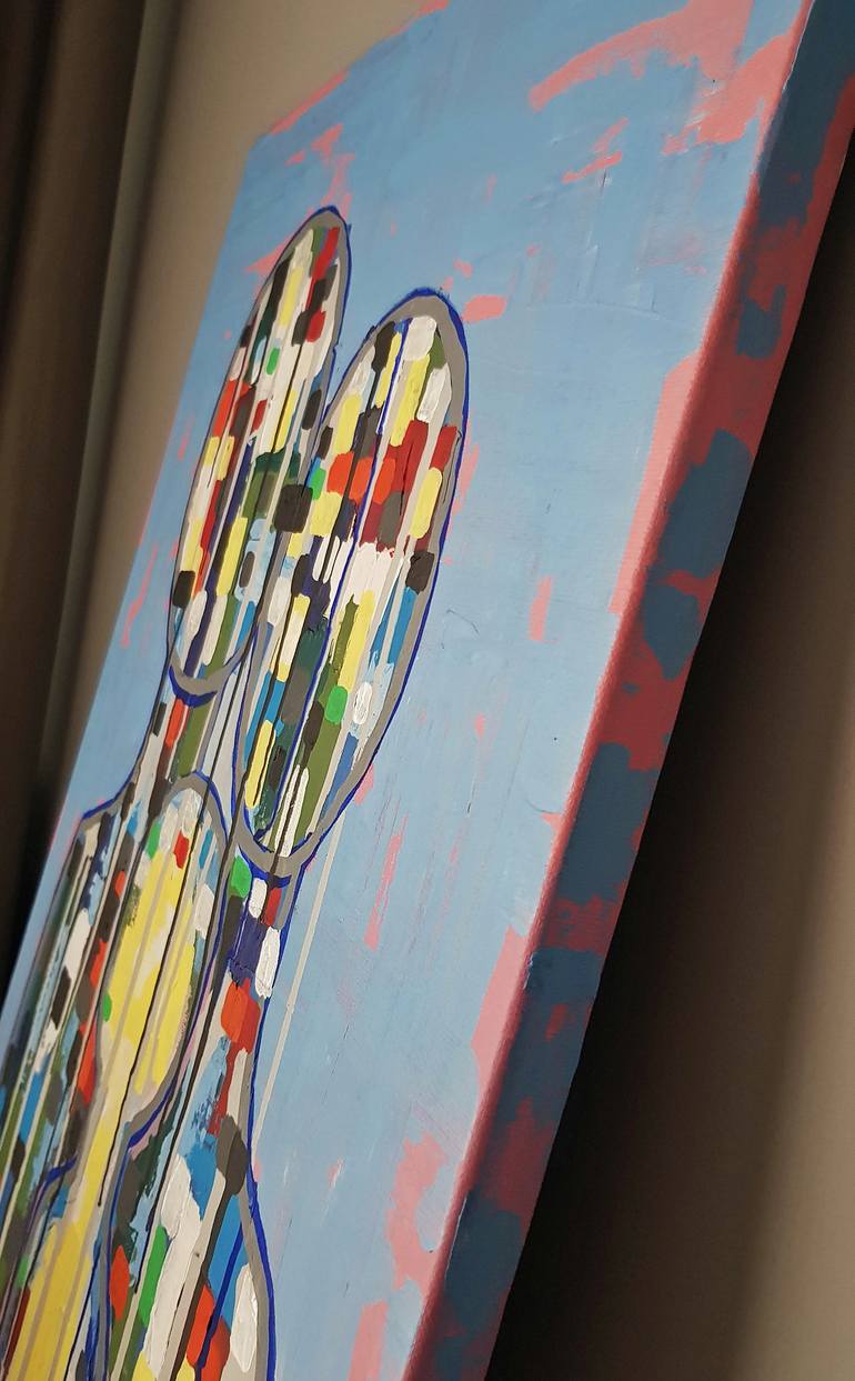 Original Abstract People Painting by Vera Moise