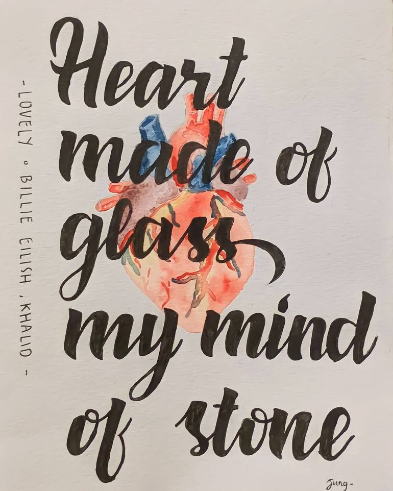 Heart Made of Glass My Mind of Stone Billie Eilish Lovely 