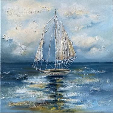 Original Impressionism Boat Paintings by Alla Kyzymenko